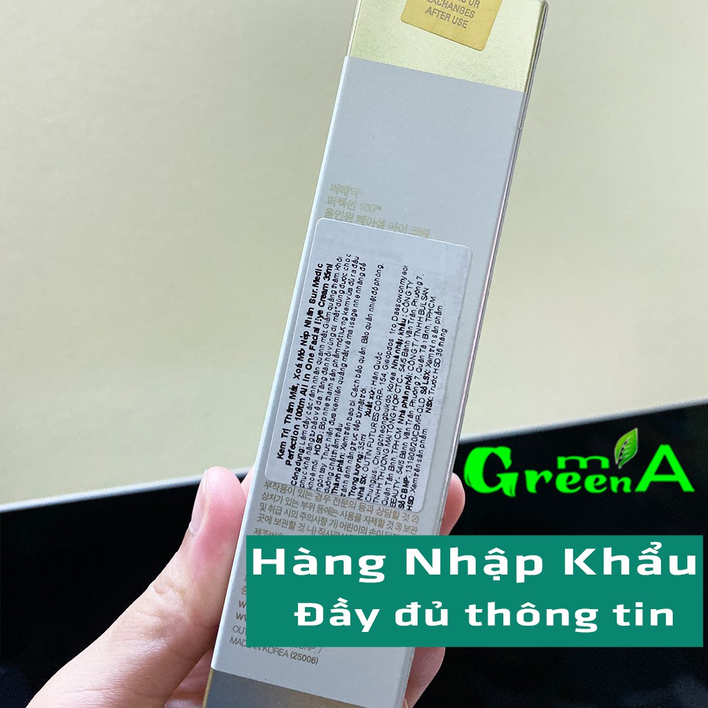 Kem Dưỡng Mắt SUR MEDIC Chống Lão Hóa Cải Thiện Nếp Nhăn Vùng Mắt Sur.Medic Perfection 100™ All In One Facial Eye Cream | BigBuy360 - bigbuy360.vn