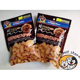 Bánh thưởng thú cưng, bánh thưởng chó vị bánh quy trứng DOGGY MAN 120G-82113