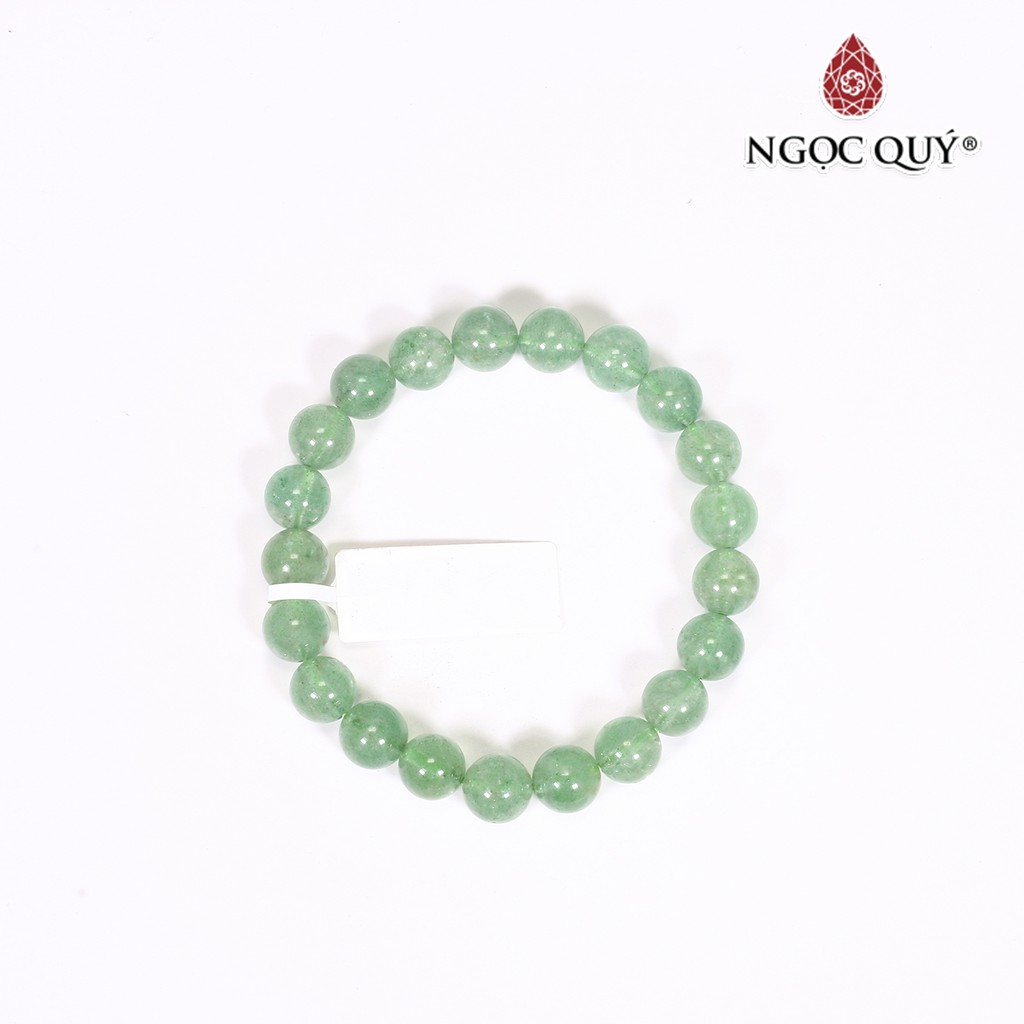 Vòng tay thạch anh dâu xanh strawberry quartz - Ngọc Quý