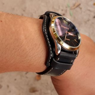 Dây đồng hồ da bò handmade
