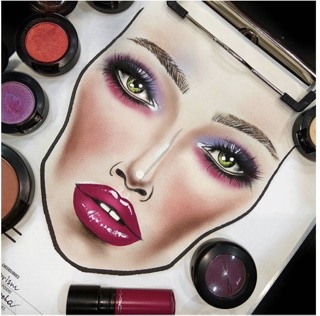 GIẤY VẼ MAKEUP - FACECHART FULLFACE