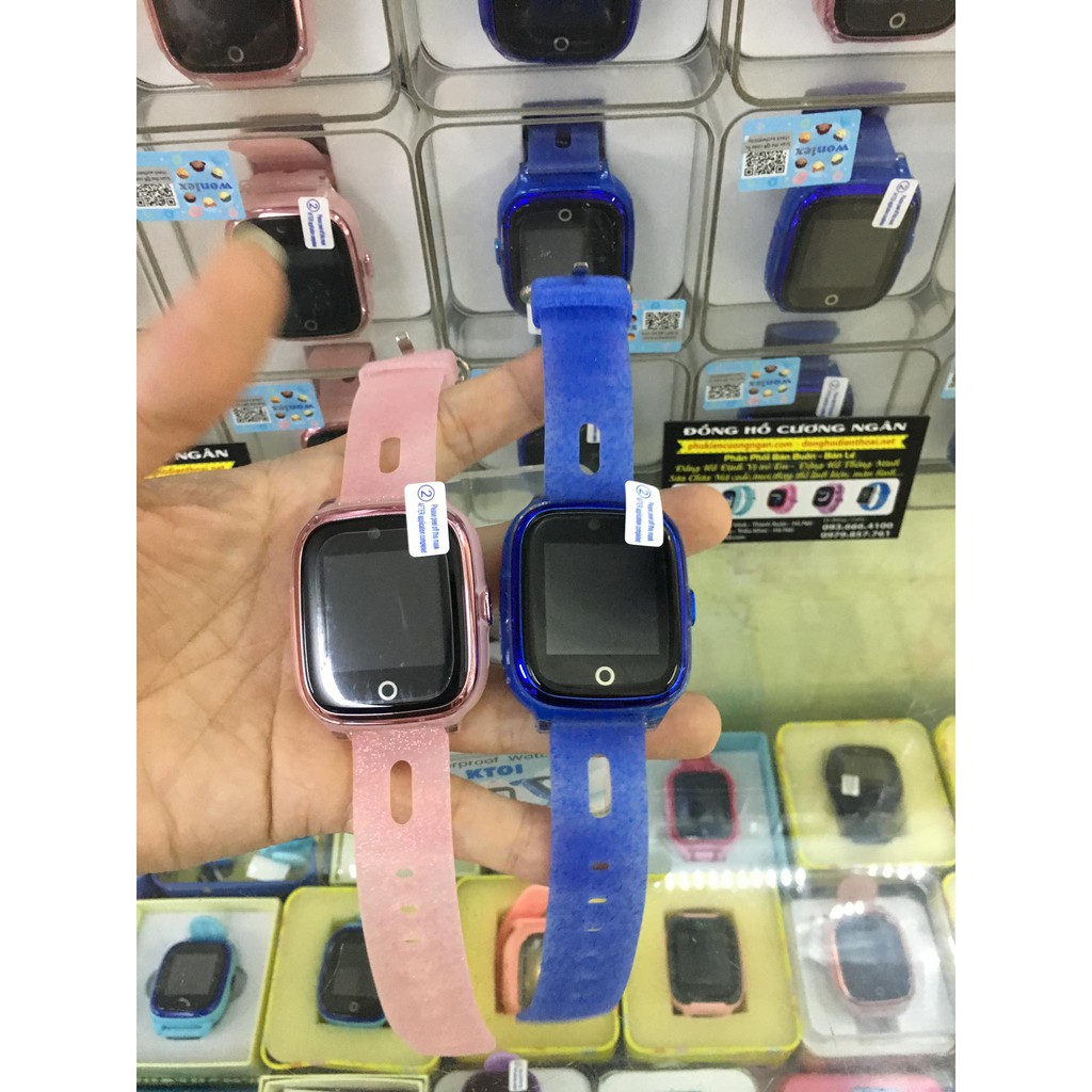 Đồng hồ Định vị Wonlex KT01 chống nước màu xanh Camera, Wifi