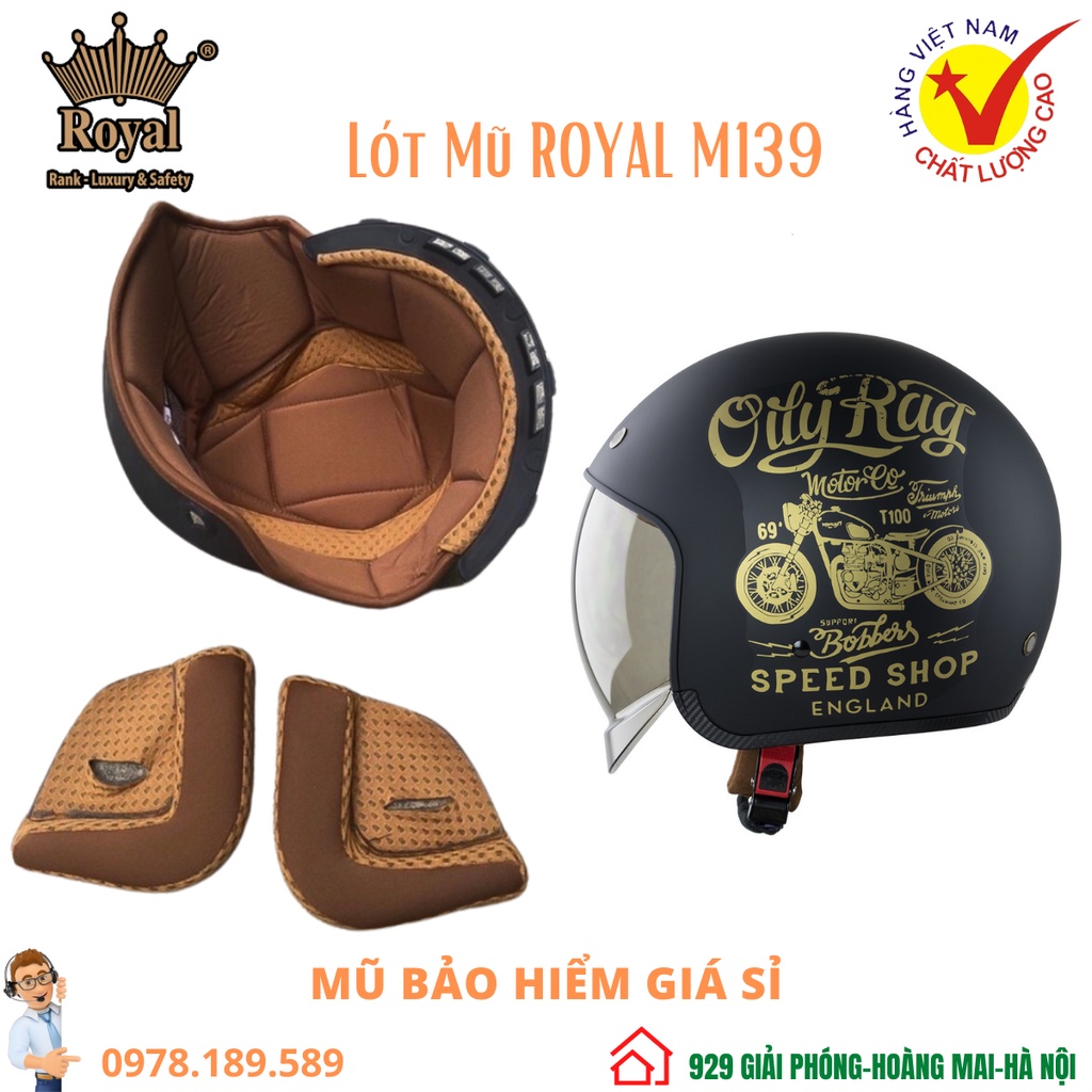 Bộ Lót thay thế Mũ bảo hiểm M139 mẫu mới