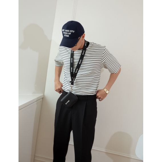 [PAPER STUDIO] Áo thun nam sọc ngang tay ngắn basic | BigBuy360 - bigbuy360.vn