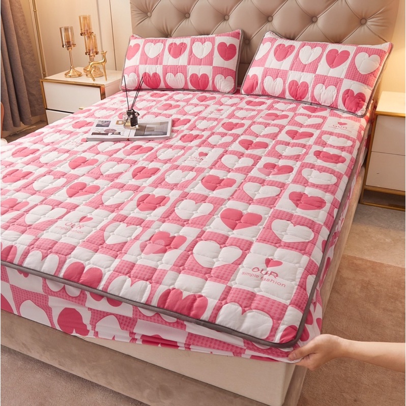 Ga gối cotton trần chống thấm tuyệt đối kháng khuẩn thoáng mát mẫu mới nhất 2022