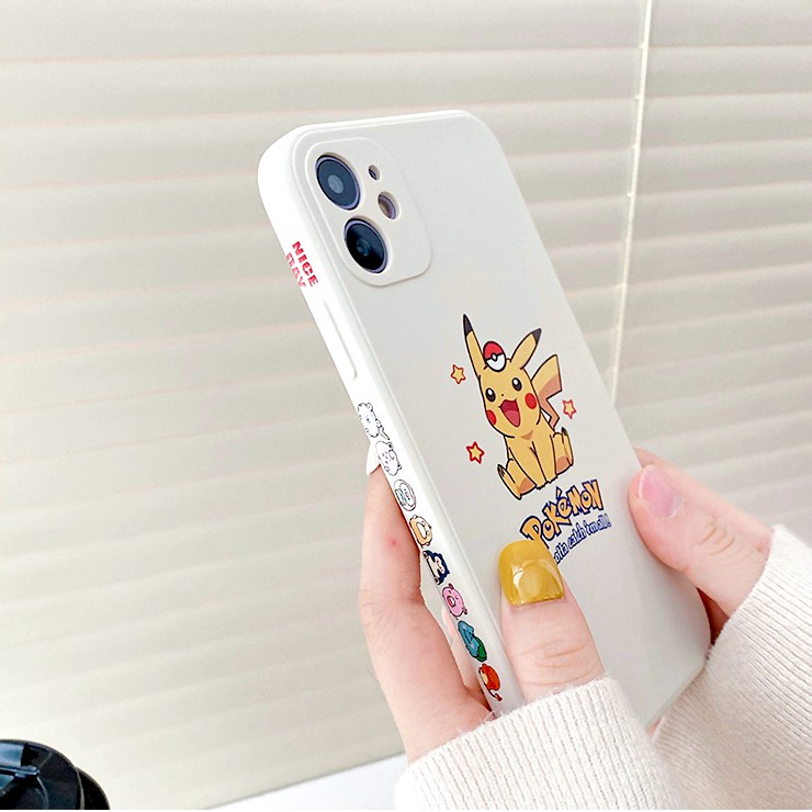 Ốp lưng iphone Pika & Psyduck cạnh vuông hình BVC 5s/6/6plus/6s/6splus/7/7plus/8/8plus/x/xr/xs/11/12/pro/max/plus/promax | BigBuy360 - bigbuy360.vn