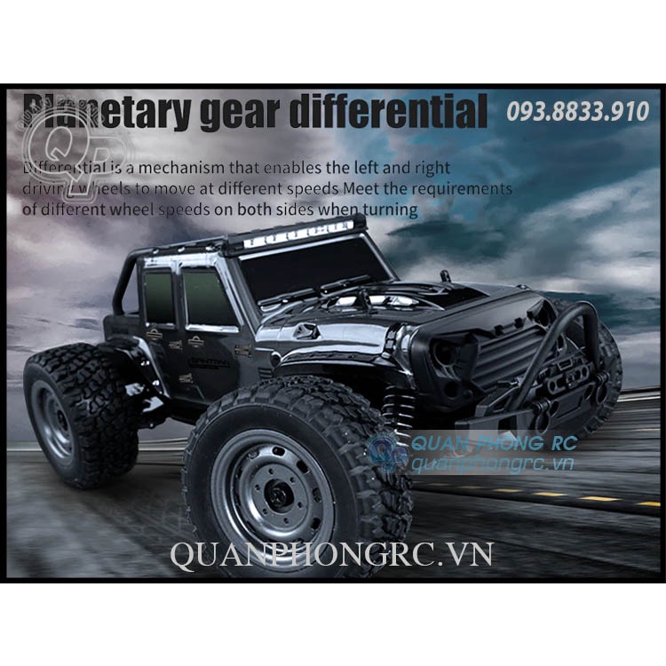 Xe Điều Khiển SCY 16103 GANTRY 1/16 2.4G 4WD High Speed RC Truck Car With LEDs