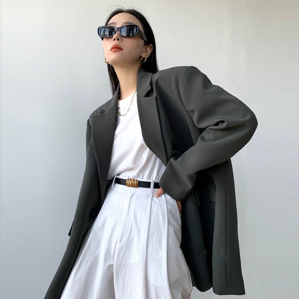 Aó khoác vest blazer dáng rộng thiết kế 2022