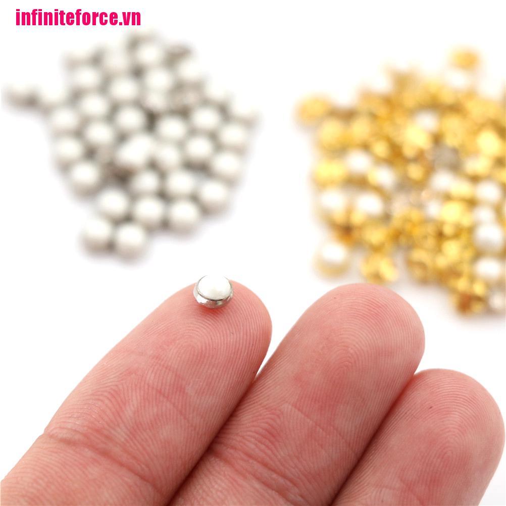 Bộ 20 Nút Ngọc Trai Mini Làm Đồ Thủ Công