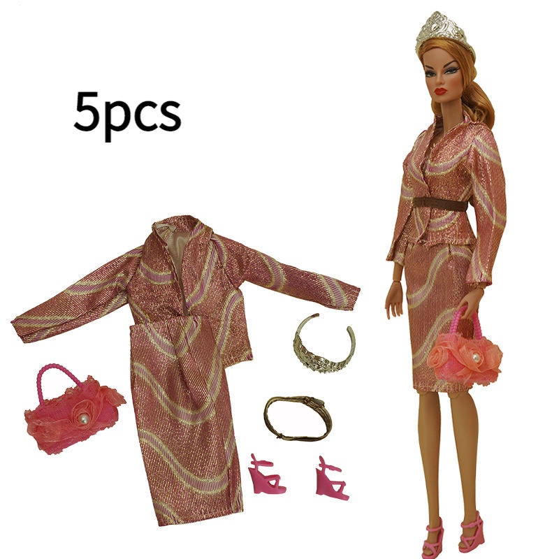 Quần áo thường ngày cho búp bê barbie 30cm, giày, kính, bộ đồ kết hợp