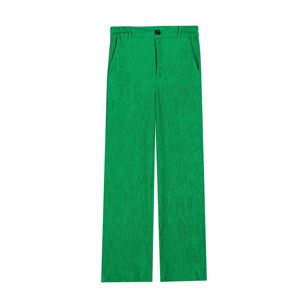 PLEATED GREEN TROUSERS