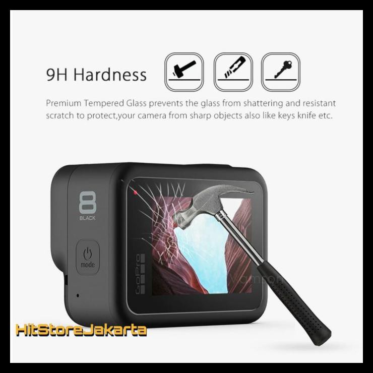 Set Phim Dán Bảo Vệ Chống Trầy Xước Màu Đen Dành Cho Gopro Hero 8 | BigBuy360 - bigbuy360.vn