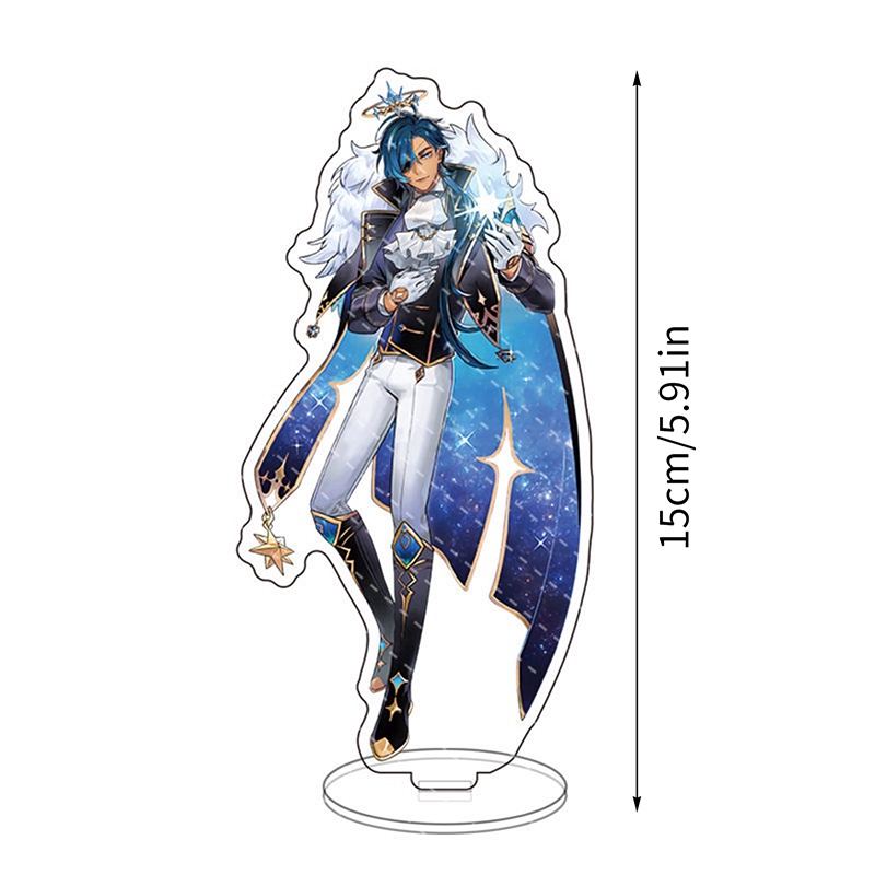 Mô Hình Hoa Genshin Va Chạm Đứng Acrylic Xiao Hutao Raiden Shogun Zhongli Trang Trí Bàn Làm Việc