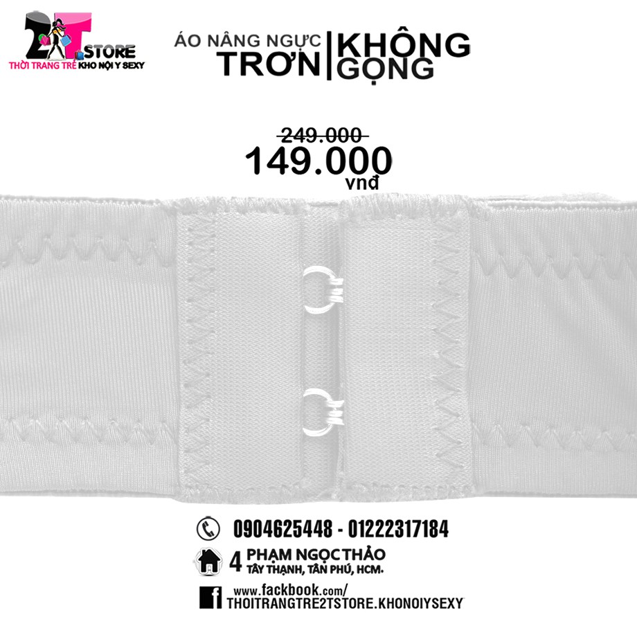Áo Nâng Ngực Cotton Không Gọng Trơn (Trắng)