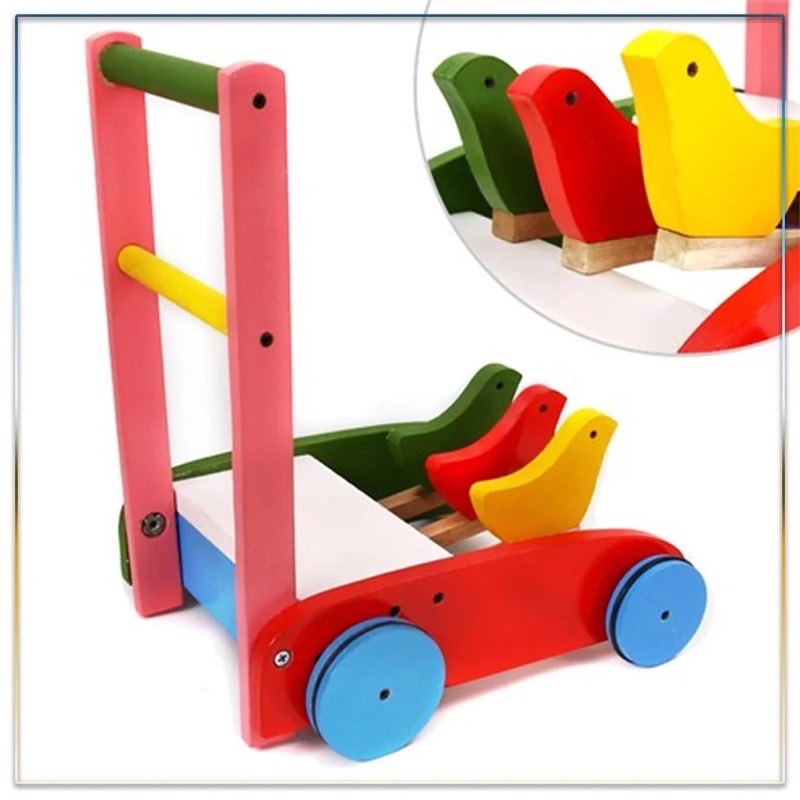 Xe đẩy gỗ tập đi cho bé