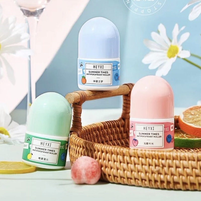 Lăn Khử Mùi Summer Times Heyxi ngăn ngừa mồ hôi cơ thể-Gel sữa bảo vệ làn da dưới cánh tay Trái Cây