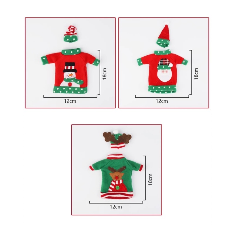 Vỏ Bọc Chai Rượu Hoạ Tiết Giáng Sinh Dễ Thương