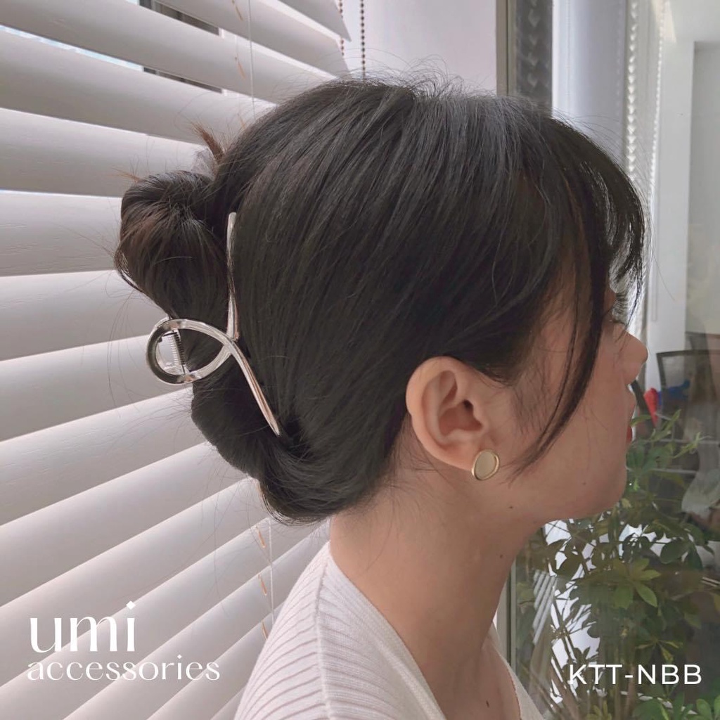 Kẹp Tóc Hàn Quốc Càng Cua Kim Loại Hot Trend Nhiều Mẫu UMI GKTT-13