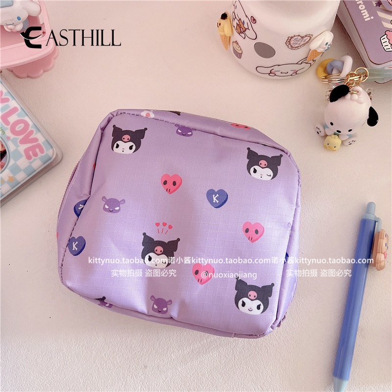 SANRIO Ví Đựng Tiền Xu/Thẻ Họa Tiết Hoạt Hình Kuromi My Melody Dễ Thương