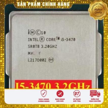 (giá khai trương) CPU Core i5 3470 3.2GHz (4 lõi, 4 luồng) cũ