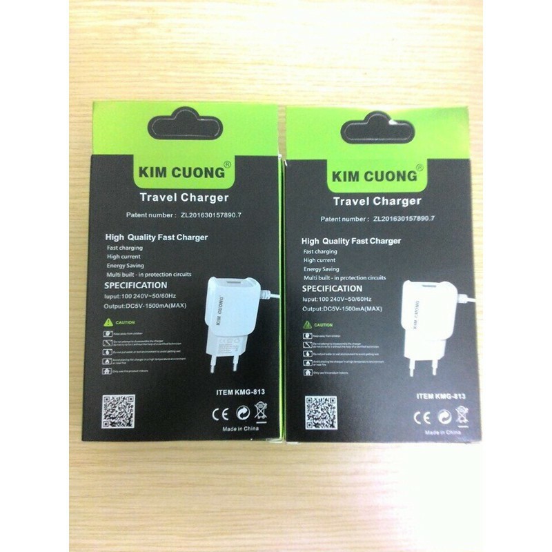 (Chính hãng)SẠC KIM CƯƠNG 813 KMG 813 Chuẩn 1.5A Có Cổng USB Chính Hãng Kim Cương | BigBuy360 - bigbuy360.vn
