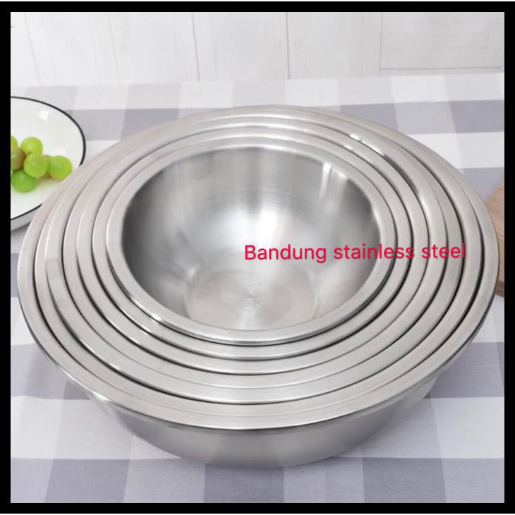 Bát Trộn Bằng Thép Không Gỉ Dày 20cm Phong Cách Hàn Quốc