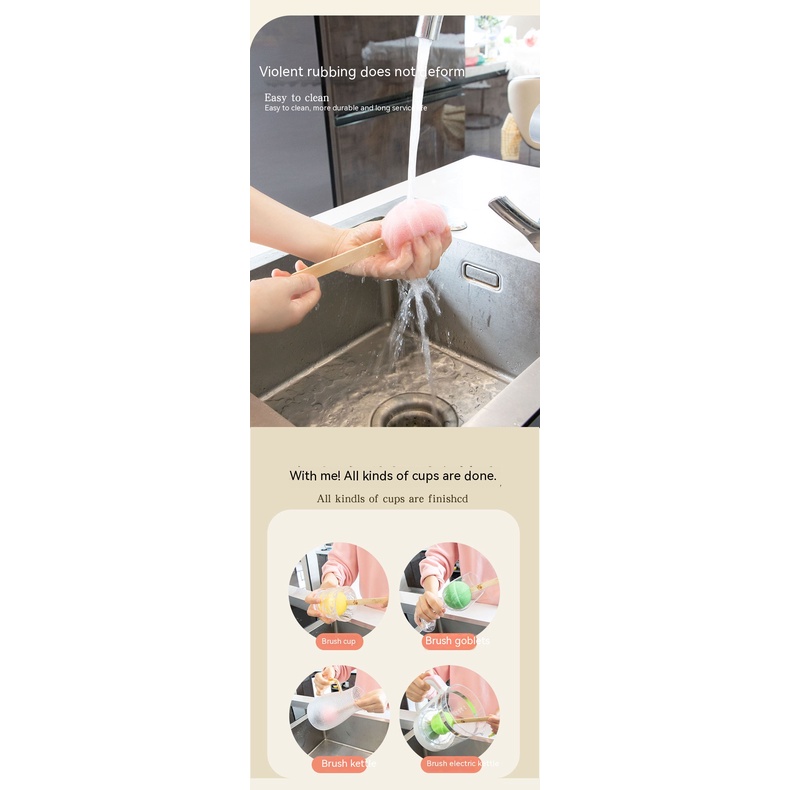 Cọ Vệ Sinh Bình Sữa Em Bé Tay Cầm Dài Tiện Dụng