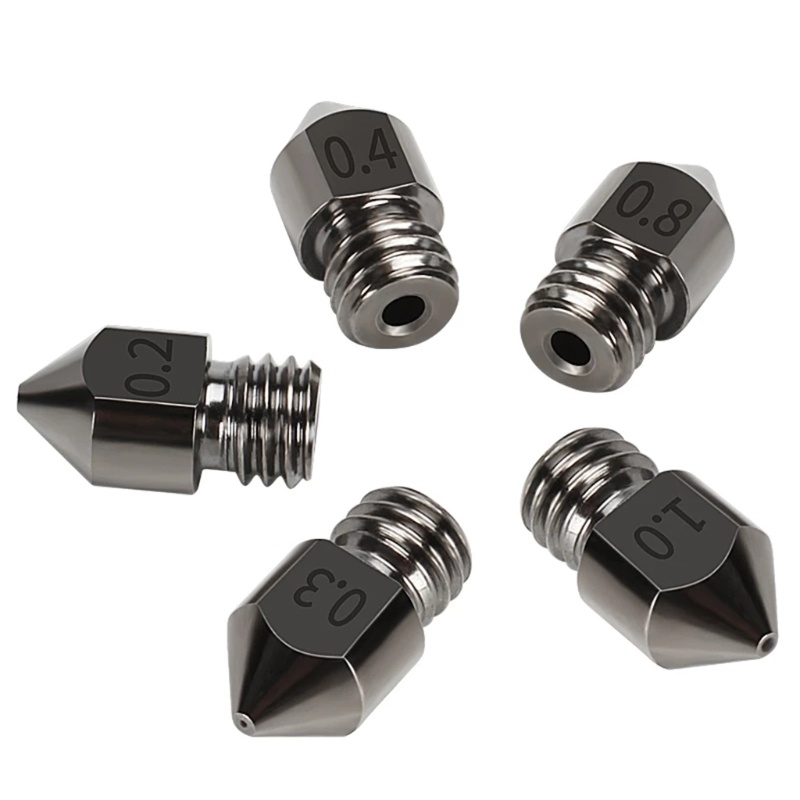 Set 2 Vòi Phun MK8 MK7 M6 1.75mm Chuyên Dụng Cho Máy In 3D 3 Pro