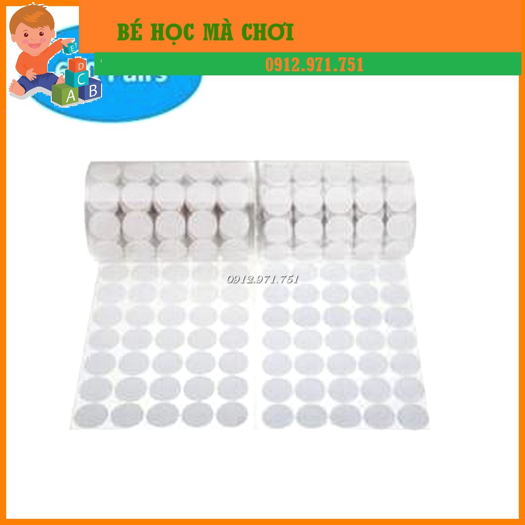 [SỈ RẺ NHẤT] Băng Dính Gai 2CM verclo Tròn , Khóa Nhám Có Sẵn Keo Dán 100 cặp