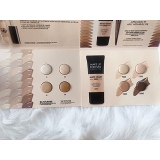 SAMPLE MẪU THỬ MAKE UP FOR EVER MATTE VELVET SKIN