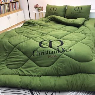 Set chăn phao cotton đũi