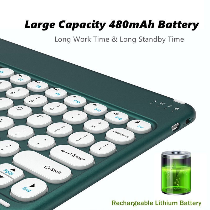 Bao da máy tính bảng NIXXOS tích hợp bàn phím bluetooth thích hợp cho iPad 10.2'' iPad 7th/8th/9th Gen