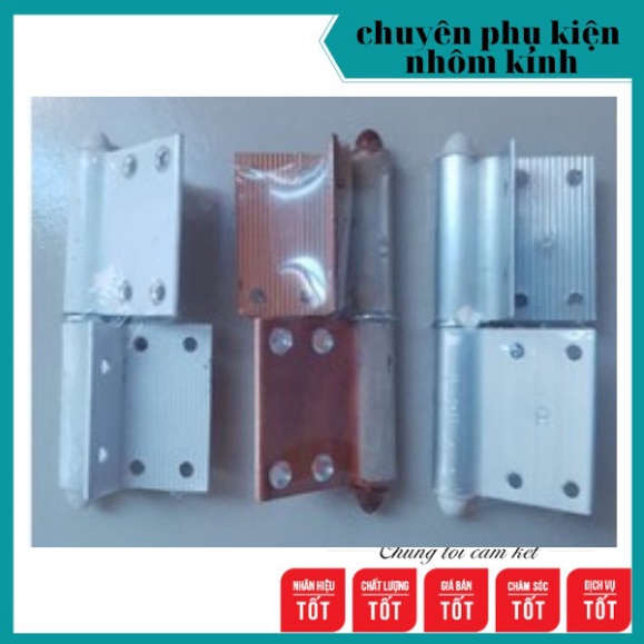 Lề góc cửa nhôm trái phải - bản lề nhôm hệ 700, 1000 loại dày