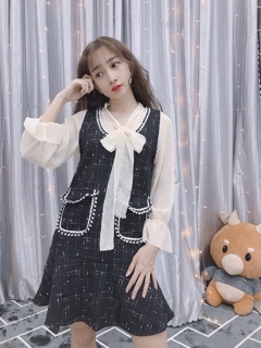 ❤️[CLIP+HÌNH THẬT] set váy  dạ rời đuôi cá ❤️