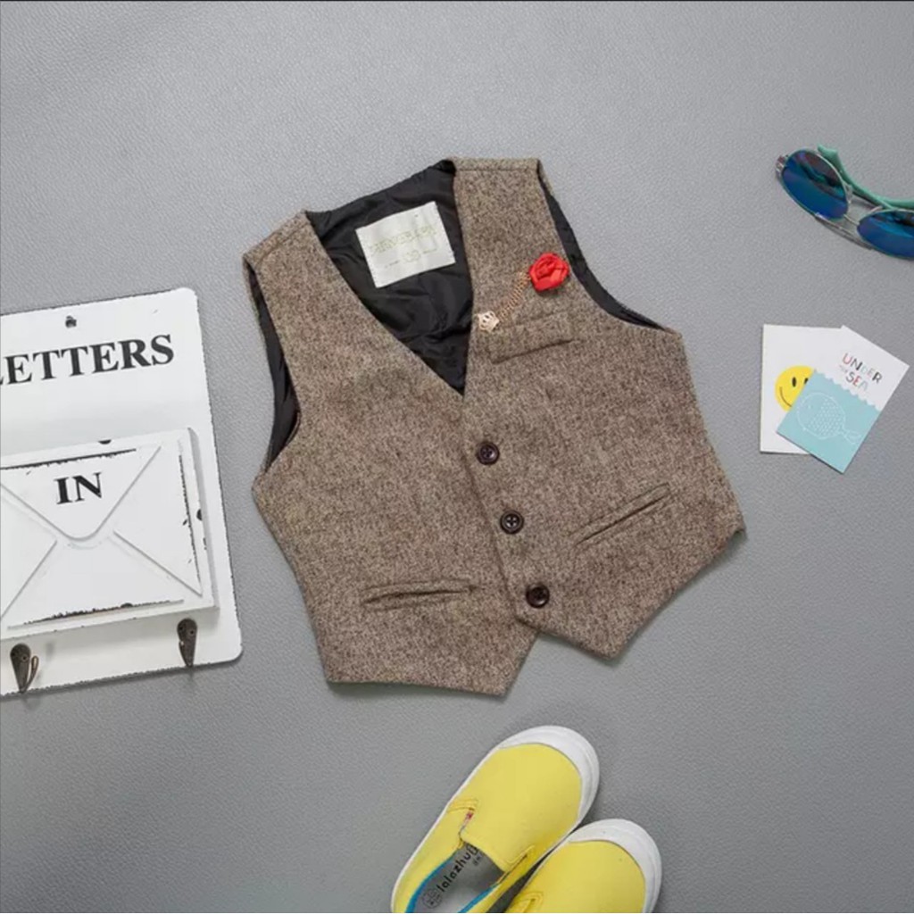 Áo vest gile công tử cho bé trai  áo vest chụp ảnh đi chơi diện Tết