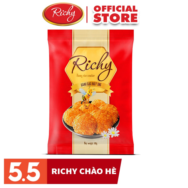 Bánh gạo Richy mật ong 186g