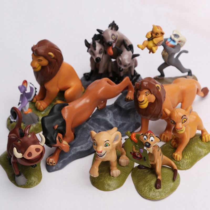 Set 9 mô hình đồ chơi nhân vật trong phim hoạt hình " The Lion King " simba " simba "