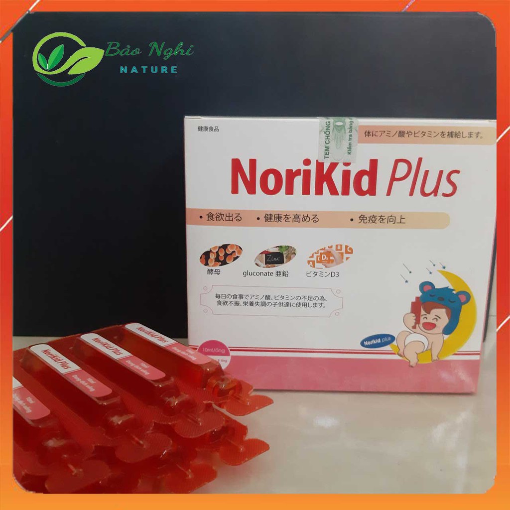 NORIKID PLUS – Hỗ Trợ Cải Thiện Biếng Ăn,Táo BónTăng Sức Đề Kháng ở Trẻ 06 Tháng – 12 Tuổi [CHÍNH HÃNG HỘP 20 ỐNG] | BigBuy360 - bigbuy360.vn