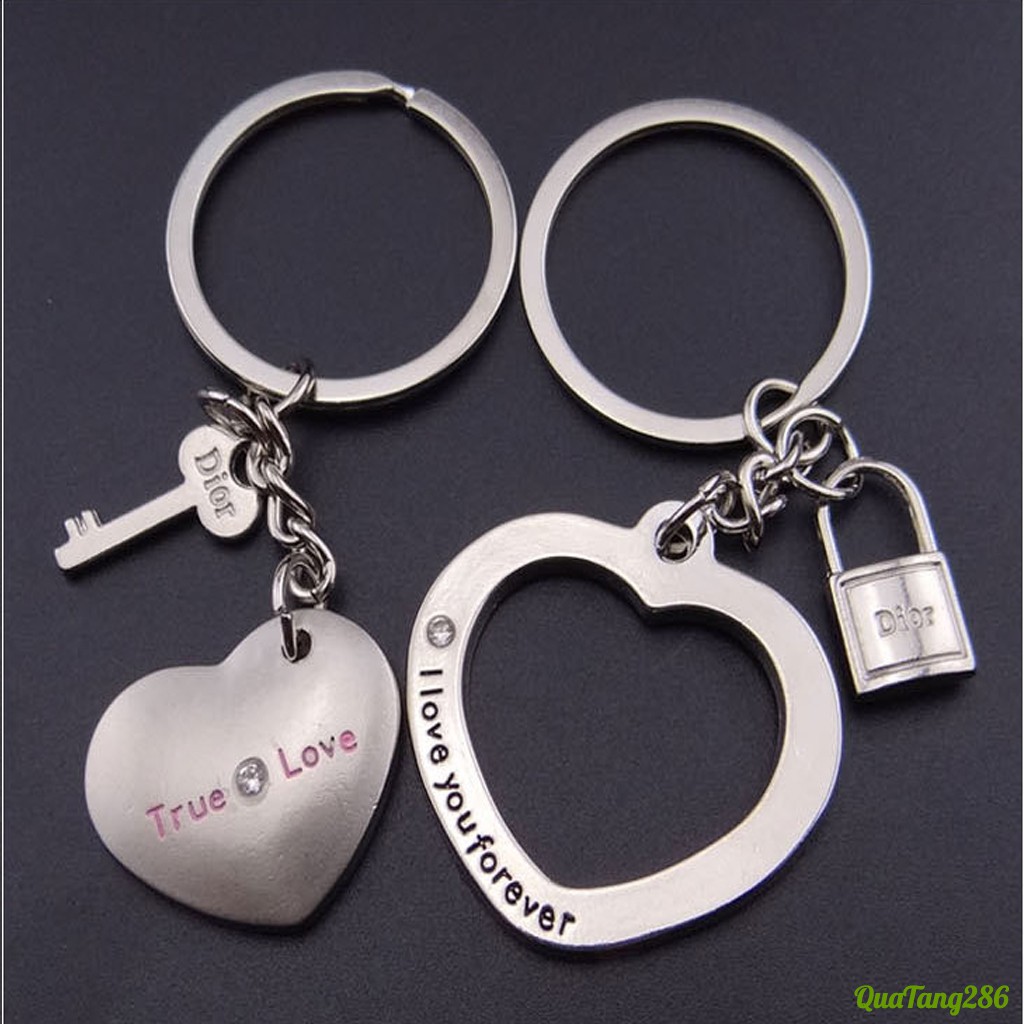 Móc chìa khóa đôi TRUE LOVE - Tình yêu đích thực - giá sỉ