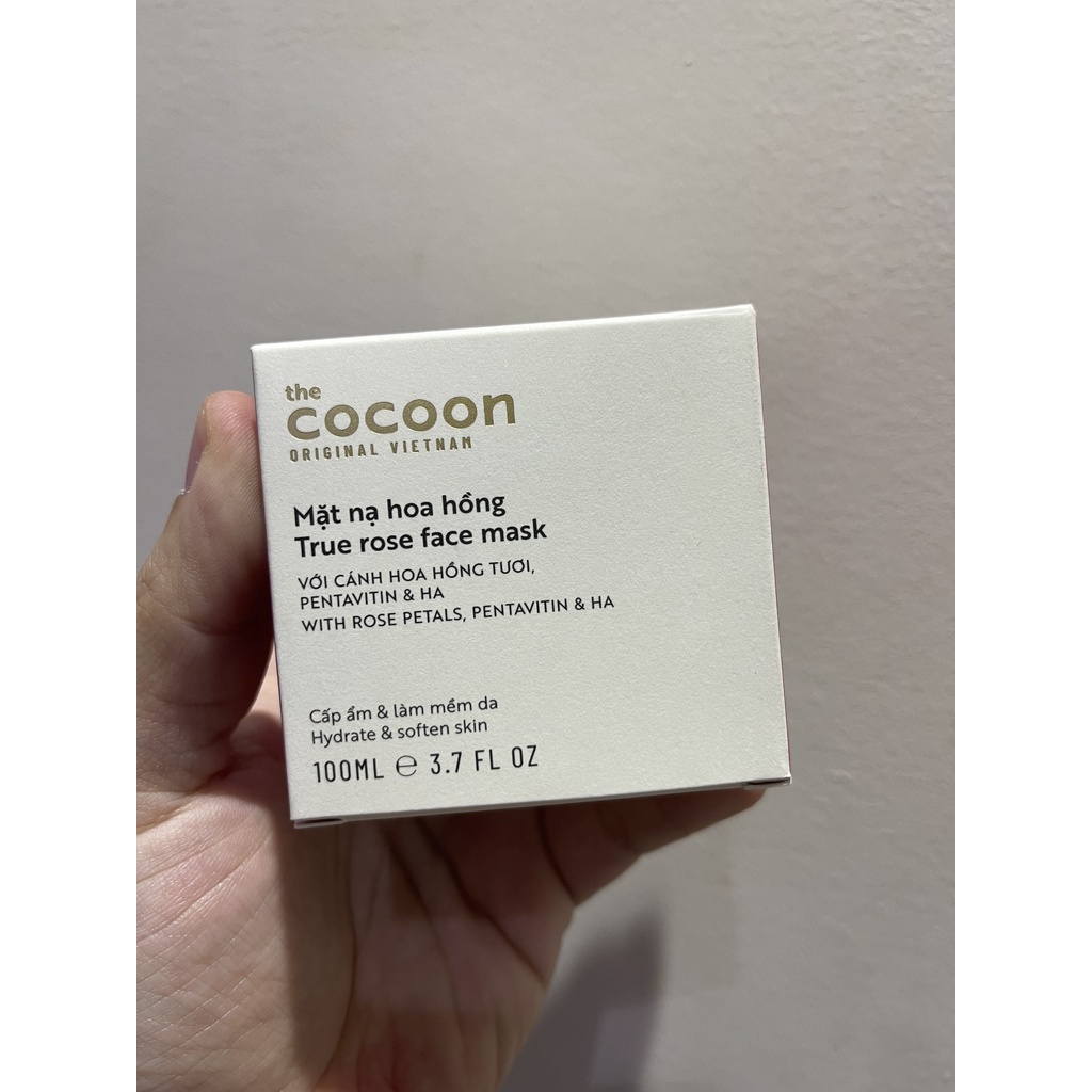 Combo Bộ Dưỡng Ẩm Da Mặt Nạ Hoa Hồng COCOON 100ml &amp; Thạch Hoa Hồng Dưỡng Ẩm COCOON 100ml