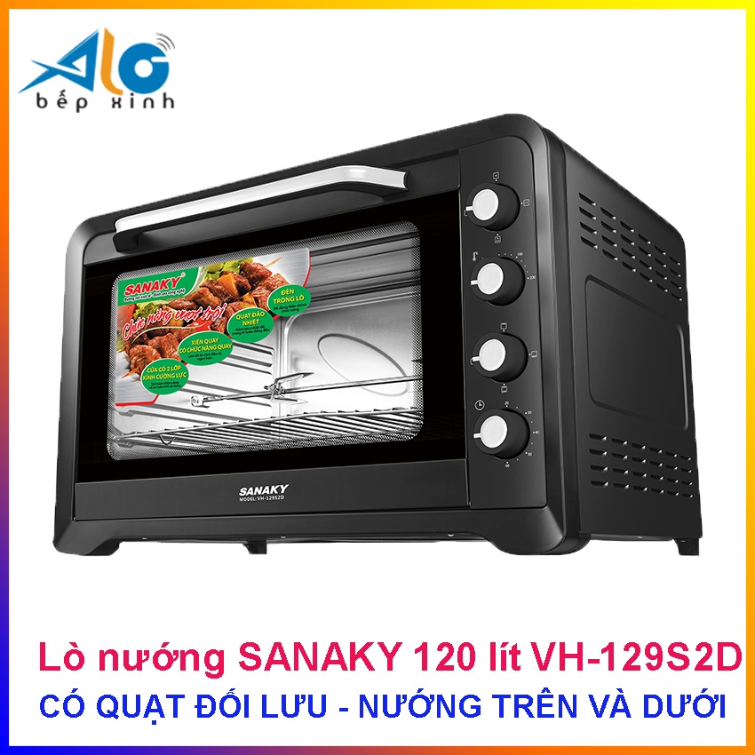 Lò nướng Sanaky 120 lít VH-129S2D - VH129S2D - Có quạt đối lưu - Nướng trên và dưới - Alo Bếp Xinh