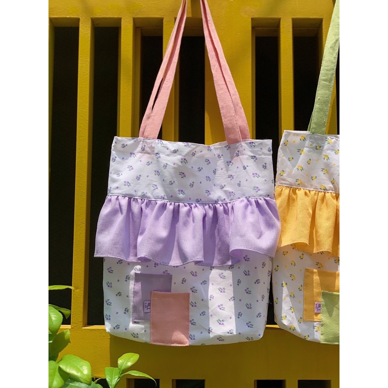 Túi tote bèo màu pastel MADEBYTIM