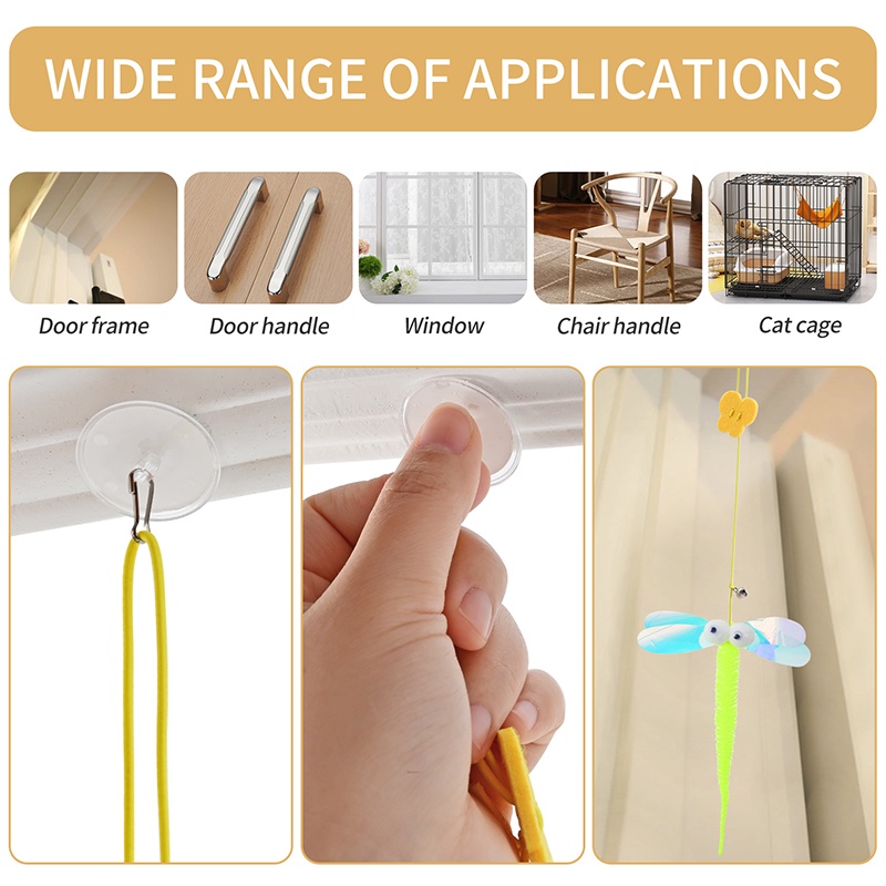 Đồ Chơi Gậy Tương Tác Tự Động Gắn Chú Chuột Vui Nhộn Có Chuông Cho Mèo Cưng