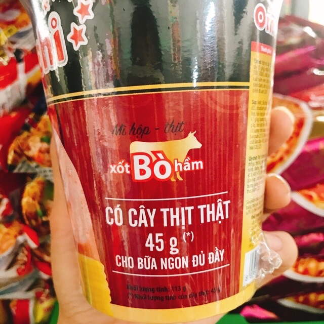 [combo] 4 ly Mì khoai Tây Omachi Ly ( có cây thịt thật 45g)