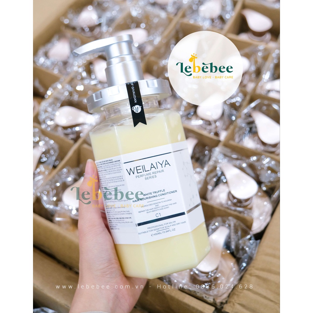 Combo dầu gội xả phục hồi nấm Truffle Weilaiya 450ml