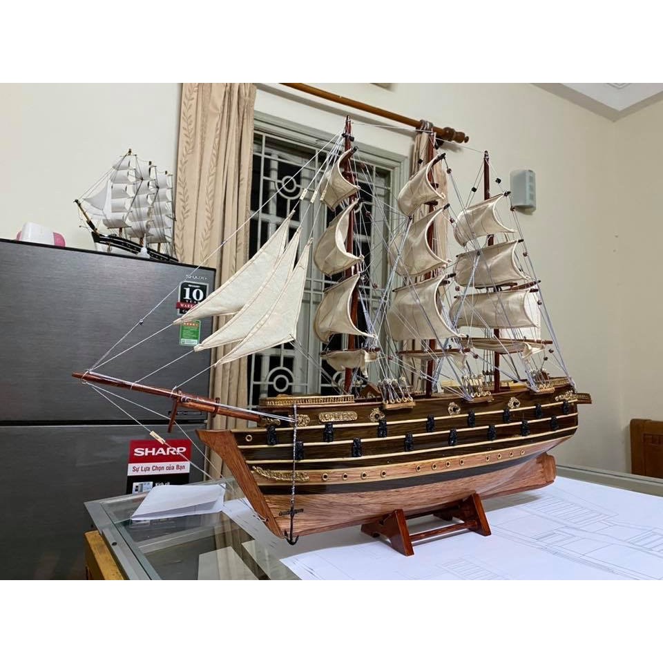 [FREE SHIP] Mô Hình Thuyền Buồm NAPOLEON - Loại I - Thân tàu 77cm