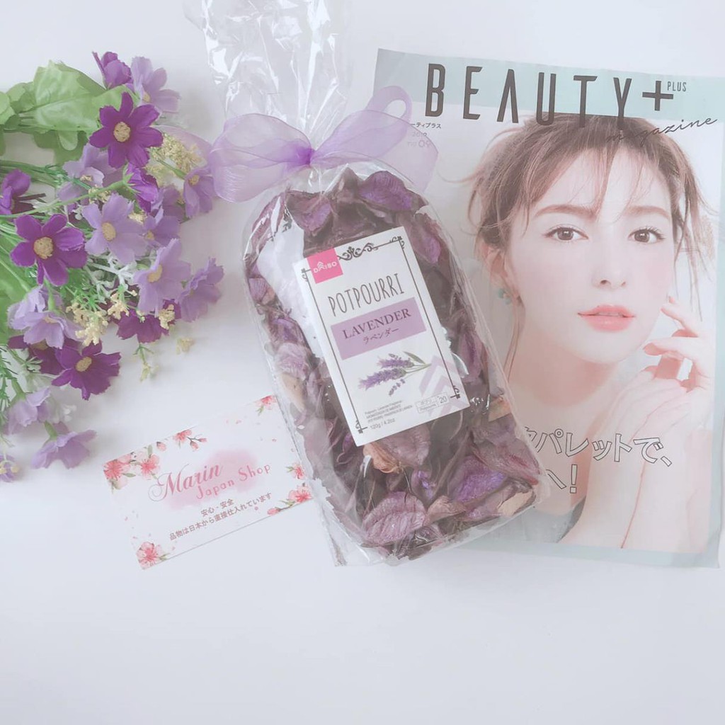 Túi hoa khô thơm tinh dầu hương hoa hồng , oải hương lavender , vanilla Potpourri siêu thơm Nhật Bản
