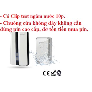 Chuông cửa không dây không dùng pin chống nước tuyệt đối