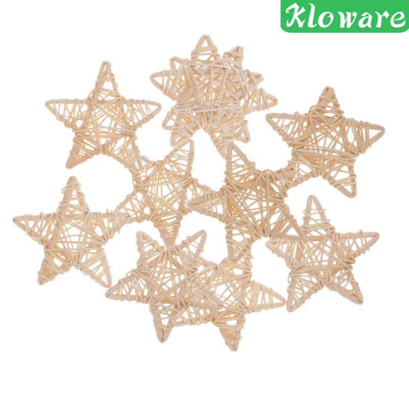 [Kloware] Set 10 Cây Gậy Đan Mây Hình Ngôi Sao Tự Nhiên 7cm Trang Trí Nhà Cửa Sân Vườn Đám Cưới