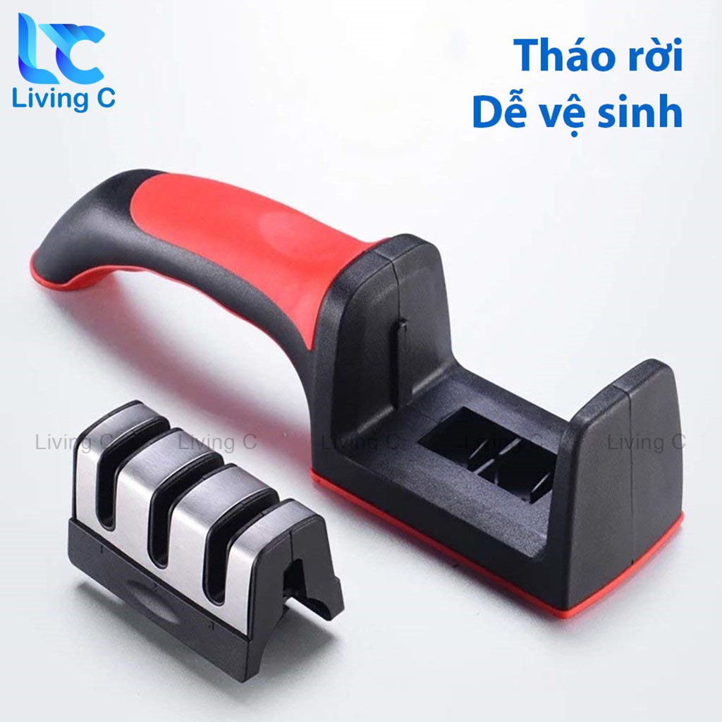 Mài dao nhanh bén siêu tiện lợi - Dụng cụ mài dao kéo 3 cấp độ cầm tay